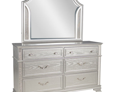 1 Piece Dresser Crystal Knobs Pull Handles Bedroom Furniture - Gray
