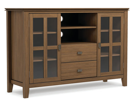 Artisan - Tall TV Media Stand - Rustic Natural Aged Brown