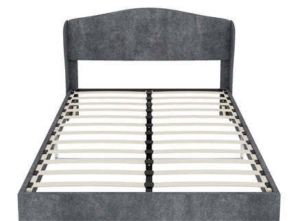 Upholstered Bed, Tufted Headboard, Comfortable Sleep