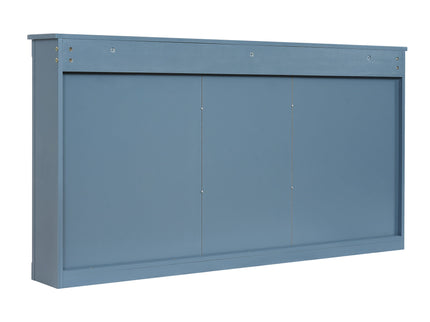 Modern Wall-Mount 2 In 1 Mirror Cabinet With Adjustable Shelves, Soft-Closing Hinges