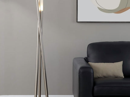 Icicle - Contemporary Floor Lamp - Nickel