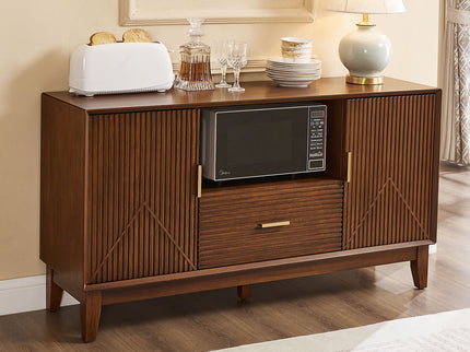 TV Stand With Drawer And Cabinets - Brown