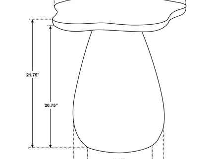 Trevor - Side Table With Cloud Shaped Top