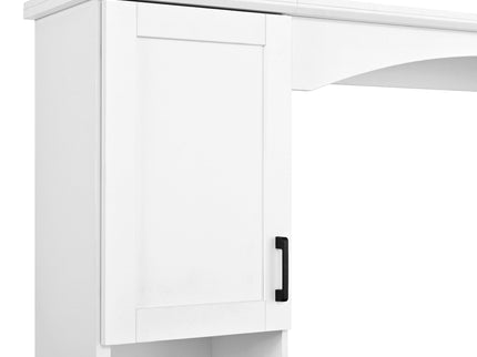 Farmhouse Computer Desk With Hutch