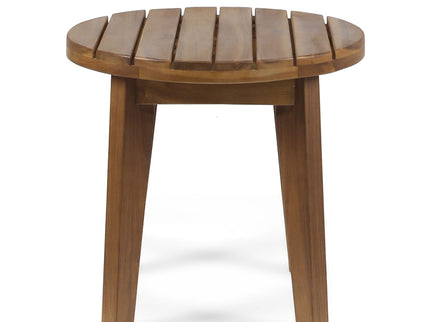 Outdoor Acacia Wood Side Table With Weather Resistance