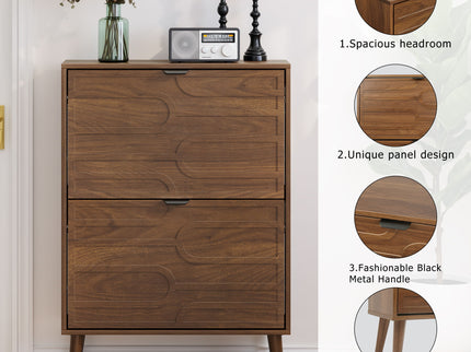 Medieval - Independent Shoe Cabinet With 2 Flip Drawers
