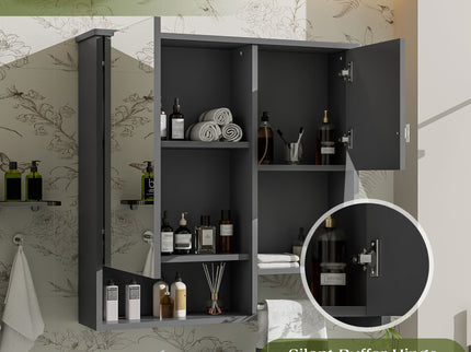 Modern Wall Mounted Bathroom Medicine Cabinet, Bathroom Wall Storage Cabinet With Mirror