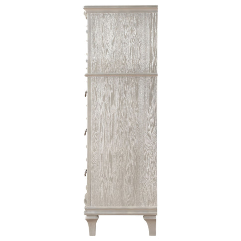 Katerina - 5 Drawer Chest With Hidden Drawer - Oak
