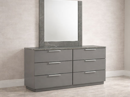 Elara - Dresser With Spacious Drawers - Gray