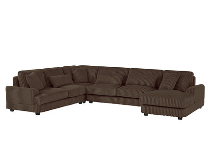 Oversized Sectional Sofa U - Shaped Sofa Couch Modern Sofa Upholstered In Soft With A Chaise Lounge For Living Room