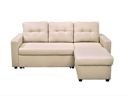 Convertible L Shaped Sectional Sleeper Sofa Bed, Saving Pull Out Couch