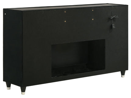 Mika - 8 Drawer LED Fireplace Dresser