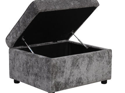Sectional Sofa Pull-Out Sofa Bed Sleeper With A Storage Ottoman, Three Pillows And Charging Devices For Living Room