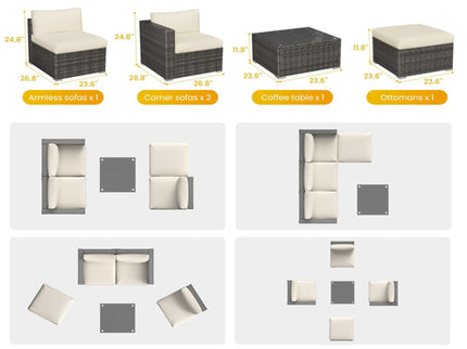 Modern Patio Set With Coffee Table