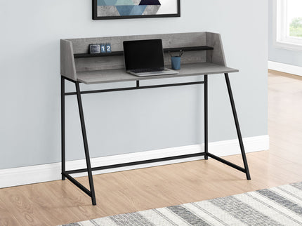 Computer Desk For Home Office, Laptop, Storage Shelves, Marble Look Contemporary & Modern