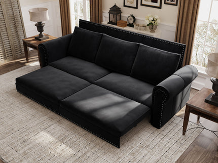 Chesterfield Sofa & Pull Out Bed