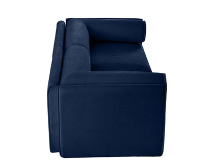 Stylish Sofa With Storage Seat And Cylindrical Backrest