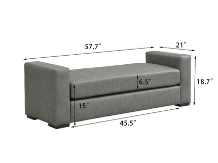 Ottoman With Unique Armrest Design For Living Spaces