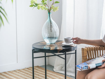 Side Table - Black / Brown