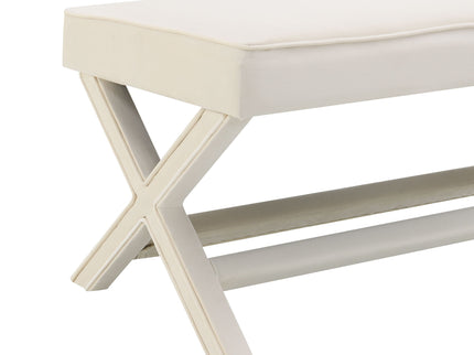 Comfort Double Bench Upholstered With X Crossed Legs