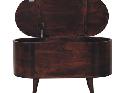 Rounded Lid Up Blanket Box