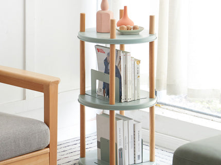 Storage Shelf, 360° Rotating Bookshelf, Bookcase With Large-Capacity Storage Space, Multifunctional Storage Rack, Compact Design For Living Room