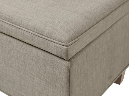 Caymus - Rectangular Soft Close Storage Bench - Light Gray