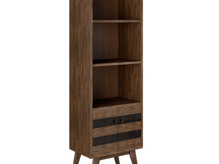 Clarkson - Bookcase With Storage - Rustic Natural Aged Brown