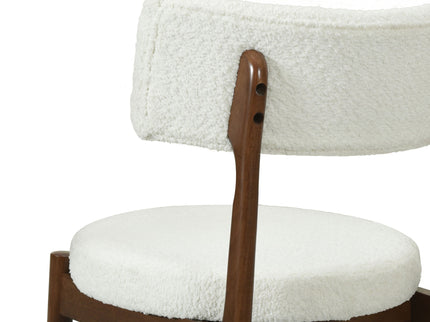 Mid Century Modern Counter Stools, Fabric Upholstered Chairs