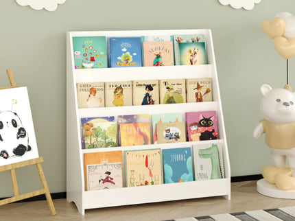 4 Tier Bookshelf, Toddler Book Display Shelves