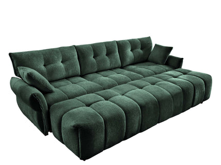 Sofa Set With Ottoman And Pillows, Textured, High Resilience Cushions