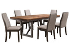 Light Brown / 7 Pc. Table, 6 Chairs