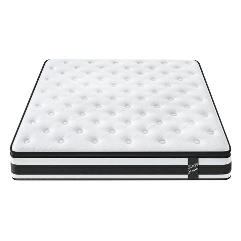 12" Breathable Hybrid Mattress, Memory Foam, Individual Pocket Springs