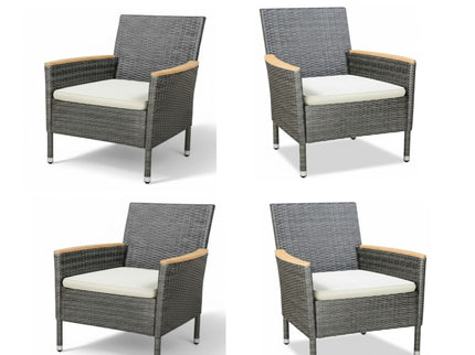 4 Piece All-Weather Patio Dining Chair Set