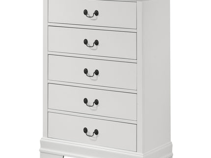 5 Drawer Bedroom Chest - White
