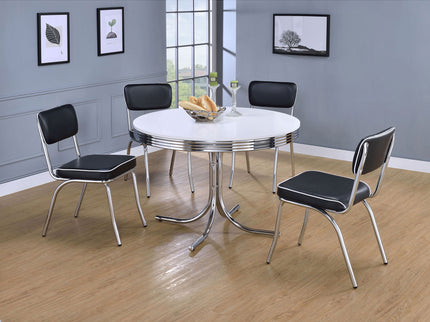 Open Back Upholstered Side Chairs (Set of 2)