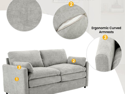 Cozy Sofa Set Oversized Comfy Cloud Sofa With Double Cushion