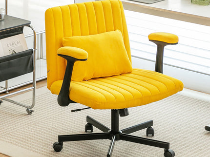 Criss Cross Armrest Office Chair With Wheels