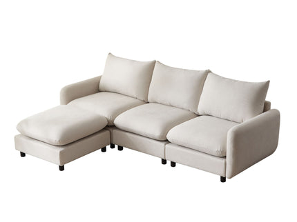 Oversize Modular Free Combination Sectional Sofa Couch With Ottoman For Living Room
