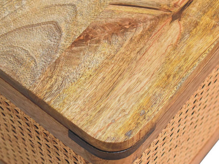 Larissa - Lid Up Storage Stool - Oak