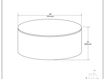 Millbury - Drum Coffee Table