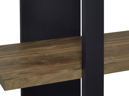 Mystrene - 4 Shelf Bookcase With Open Shelving Design - Black