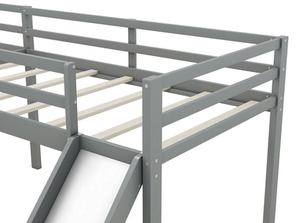 L Shaped Loft Bed With Ladder And Slide