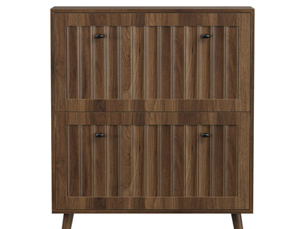 Shoe Cabinet, Storage Unit For Hallways - Walnut