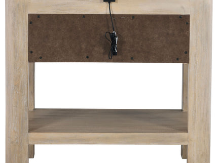 Flores - 1 Drawer Nightstand With Dual USB Ports - Mango Color