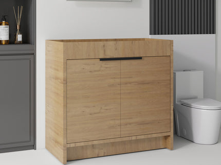Freestanding Bathroom Vanity Cabinet With Soft Close Doors, Cabinet Only