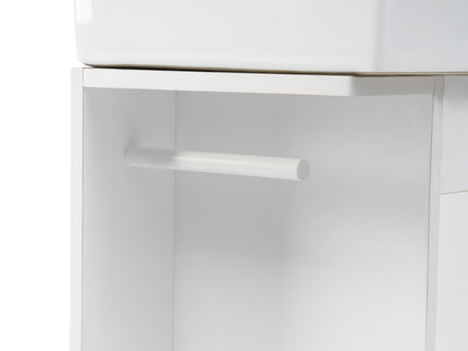 Modern Bathroom Vanity With Sink And 2 Tier Shelf