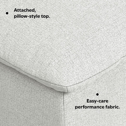 Jasmine - Ottoman - Gray