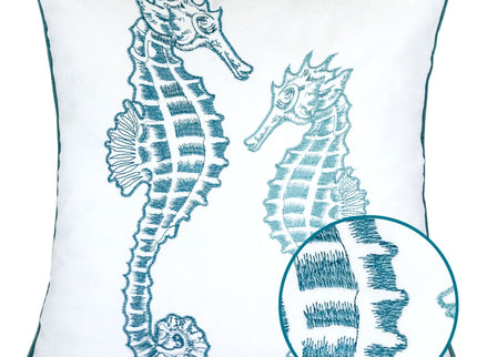 Seahorses Pillow Cover With Matching Back