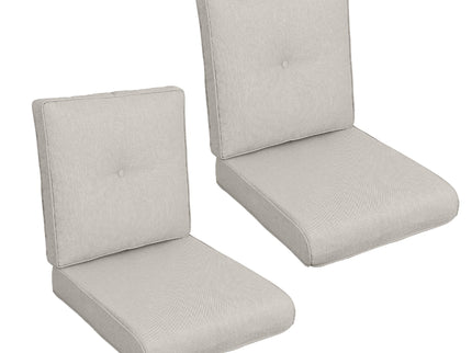 High Back Patio Chair Cushions For Garden (Set of 2)
